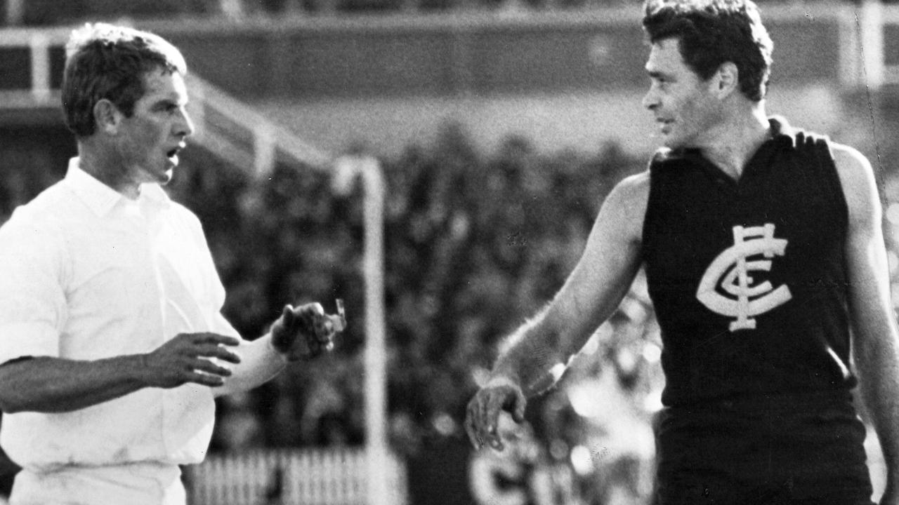 Barassi is a legendary figure at both clubs playing on Friday night.