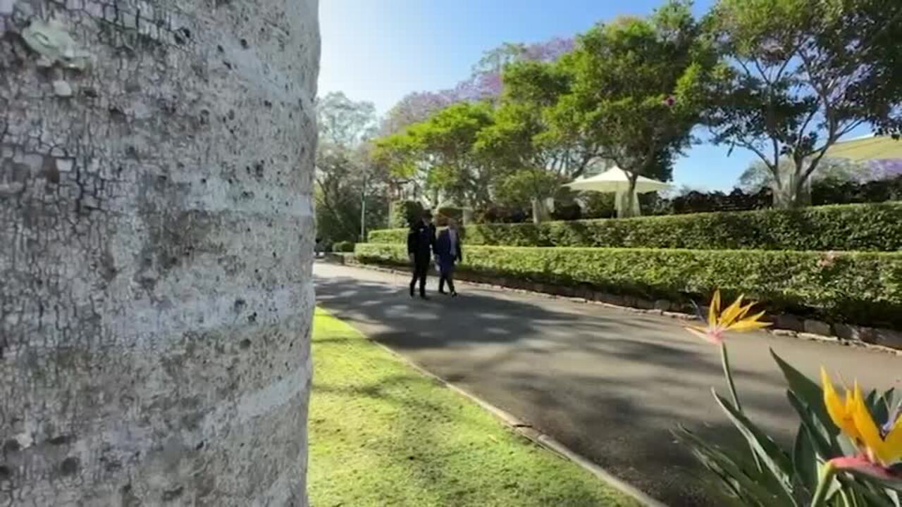 Premier Steven Miles catches bus to Government House