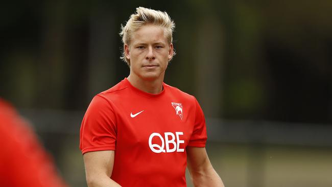 Isaac Heeney is no certainty to feature in Round 1 for Sydney.