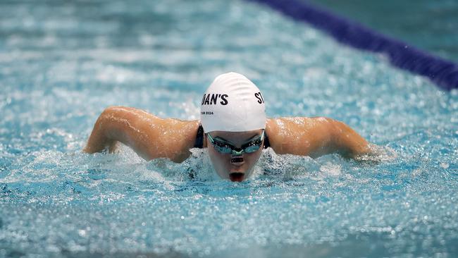 The QGSSA swimming championships at the Sleeman Sports Complex, Brisbane 28th February 2024. (Image/Josh Woning)