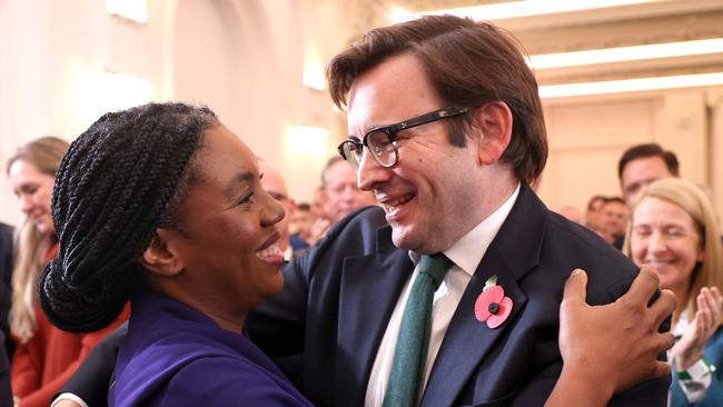 Kemi Badenoch is congratulated by her husband Hamish after winning the Conservative Party leadership contest on November 2, 2024 in London, England. Picture: Dan Kitwood/Getty Images