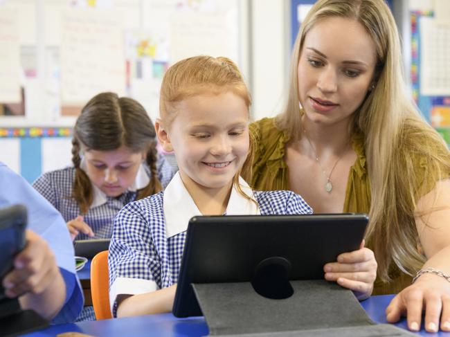 Generic school students, school kids, classroom, teacher Picture: Getty Images