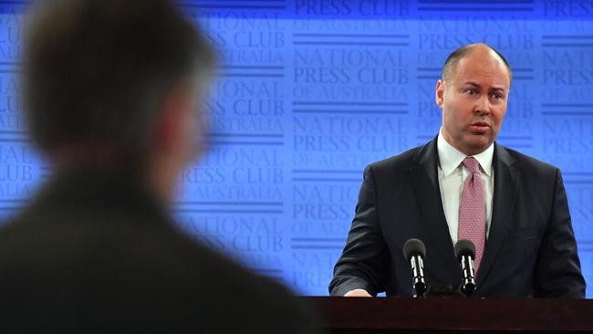 Treasurer Josh Frydenberg says delaying the implementation of recommendations of the banking royal commission is to allow the financial services industry to focus on minimising the fallout from COVID-19. Picture: AAP