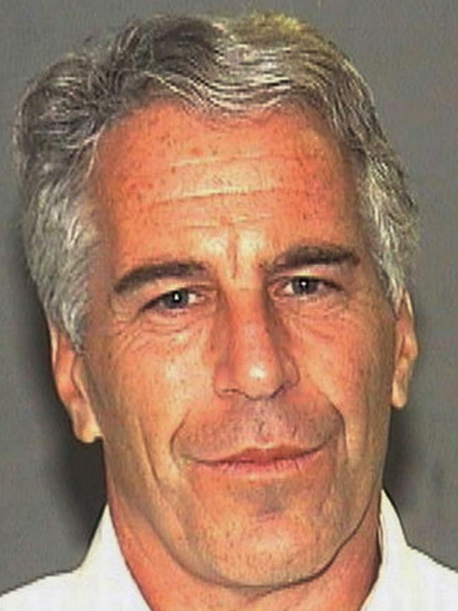 Convicted paedophile Jeffrey Epstein. Picture: AP Photo/Palm Beach Sheriff's Office