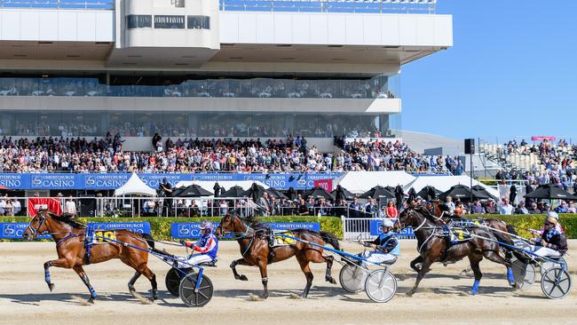 Kate Gath pilots McLovin with one lap to go at Christchurch last month. Picture: Getty Images