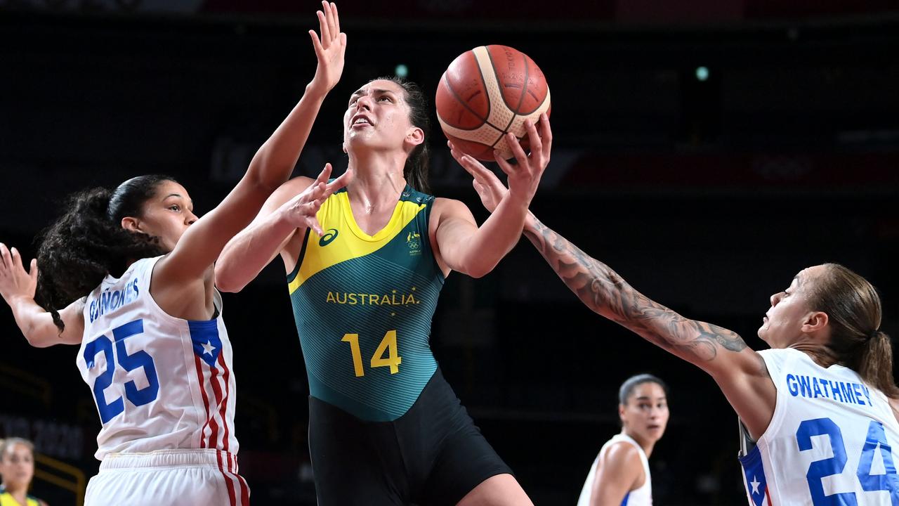 Marianna Tolo was the star of the show for the Opals.