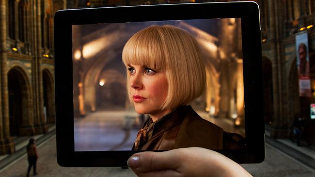 A scene from Paddington, starring Nicole Kidman, at the National History Museum in London. Picture: Fangirl Quest