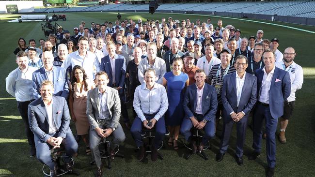 ***DO NOT USE - HOLD FOR SUNDAY PUBLICATIONS***Fox Team at Adelaide Oval ahead of the 1st Test - Australia v India.