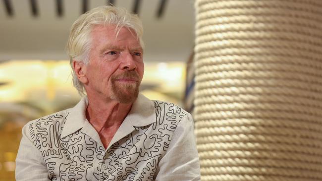 Sir Richard Branson has launched a withering attack on Donald Trump, saying “he’s in danger of doing so much damage in this world.” Picture: Brendan Beckett