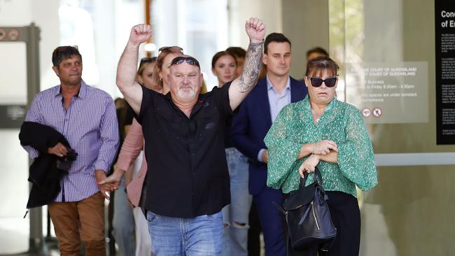 Brett and Belinda Beasley celebrated upon learning the man who murdered their son Jack in 2019 was unsuccessful in the appeal against his sentence on Friday. Picture: NCA NewsWire/Tertius Pickard