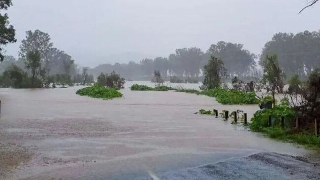 Flooding near Wivenhoe Dam. Picture: Instagram/onefortheroadaus