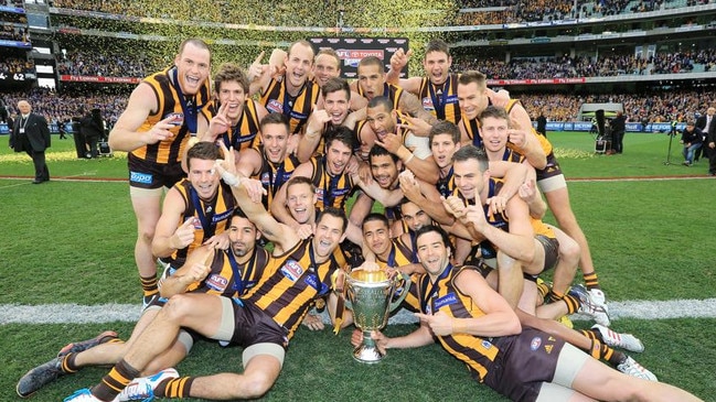 Hawthorn’s 2013 premiership team. Picture: Alex Coppel