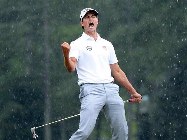 If Adam Scott doesn’t care about Australia, why did he yell, “Come on, Aussie” during his famous Masters win?