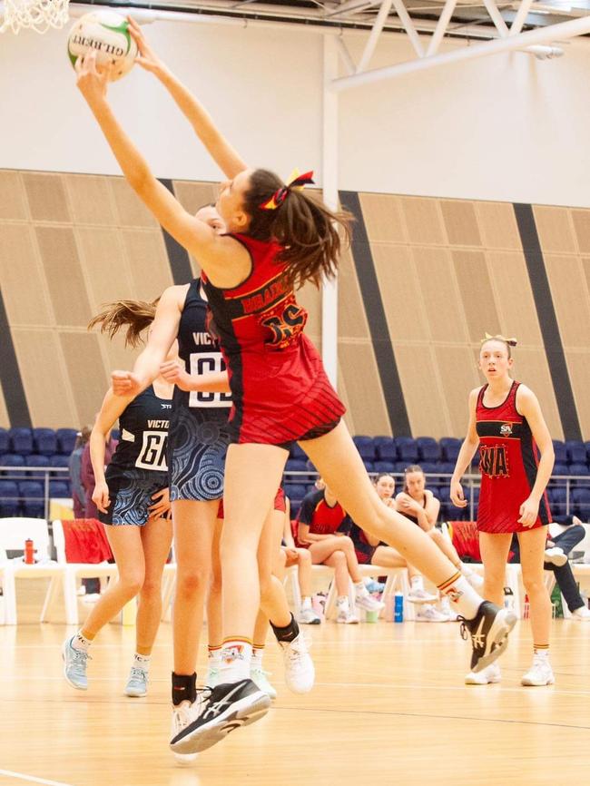 The young netballer dreams of turning professional. Picture: Supplied