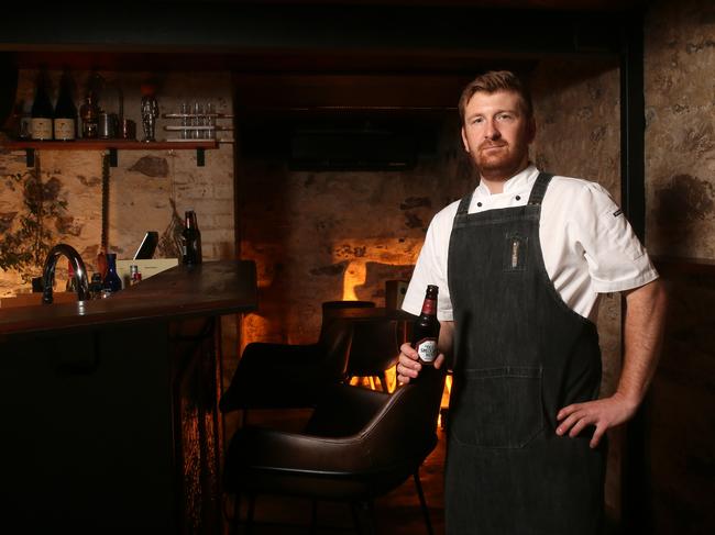 Andy Thiele has opened and new bar 'The Delicatessen Bar', downstairs under Delicatessen Kitchen on 12 Waymouth Street, Adelaide, South Australia. (AAP/Emma Brasier)