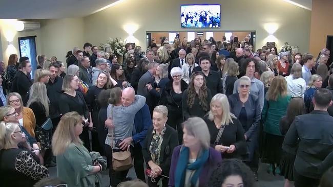 A massive crowds showed up to Kerri’s funeral service on Wednesday. Picture: Supplied