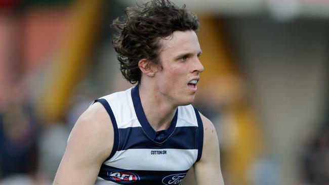 Max Holmes was among a number of young Cats to emerge in 2022. Picture: AFL Photos/Getty Images