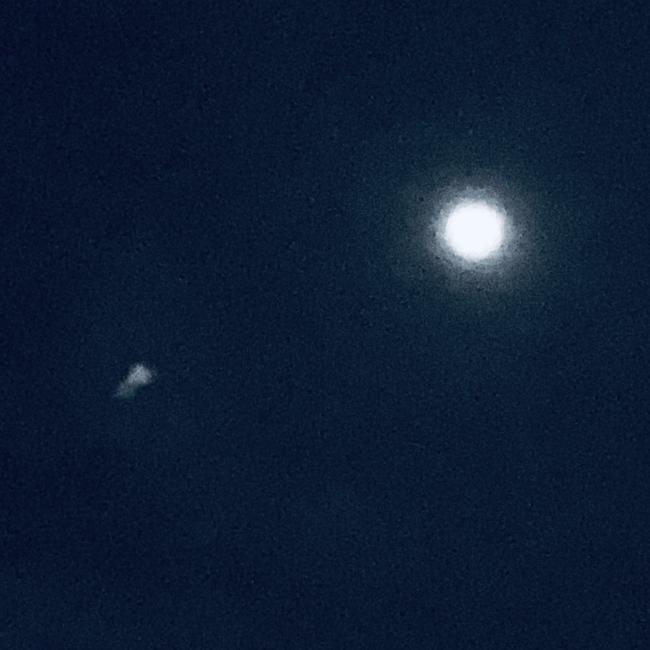 Jamie Dyson believes he captured a UFO on camera from his driveway in Wulagi. Pictures: Jamie Dyson