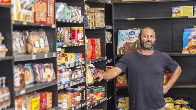 Stock is slowly returning to the shelves of the deli. Picture: Troy Snook