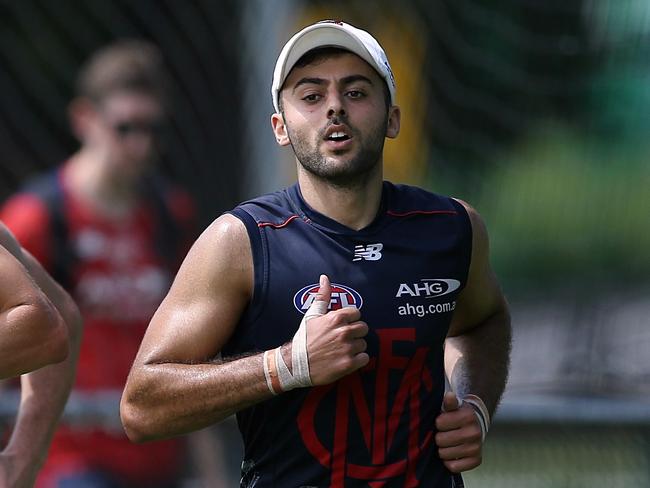 Melbourne training 5/1/2017 Gosch's Paddock. Bernie Vince & Christian Salem Picture:Wayne Ludbey