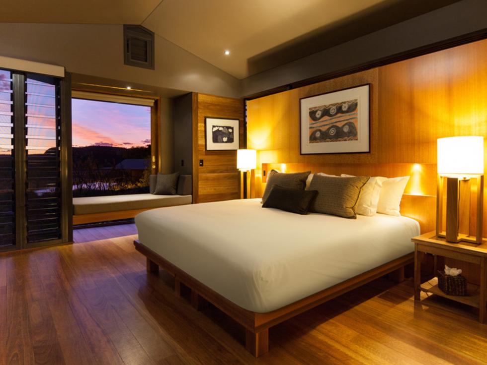 Luxury room with a view in El Questro resort. Picture: El Questro