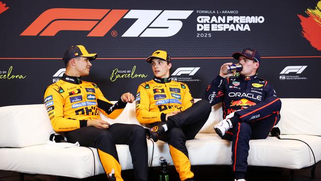 Lando Norris and Oscar Piastri have opened up a gap on Max Verstappen in the championship standings. Picture: Clive Rose/Getty Images