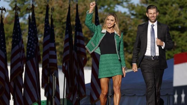 Lara will be on the steps of the US Capitol to watch her father-in-law, Donald Trump, take the presidential oath a second time. Picture: Anna Moneymaker/Getty Images