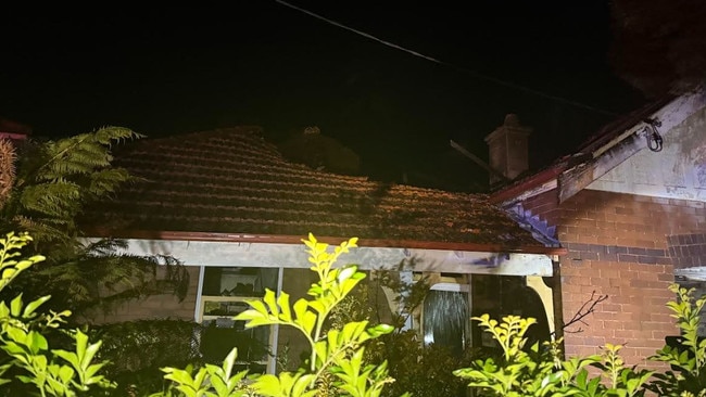 The scene of the fire in Croydon. Picture: Supplied