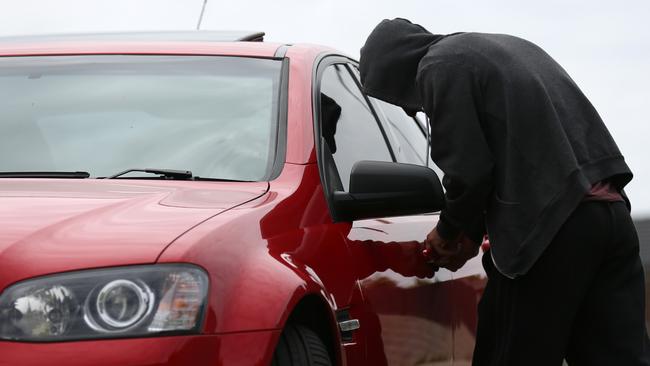 There has been a major increase in car thefts, new sentencing data shows. Picture: Brendan Francis