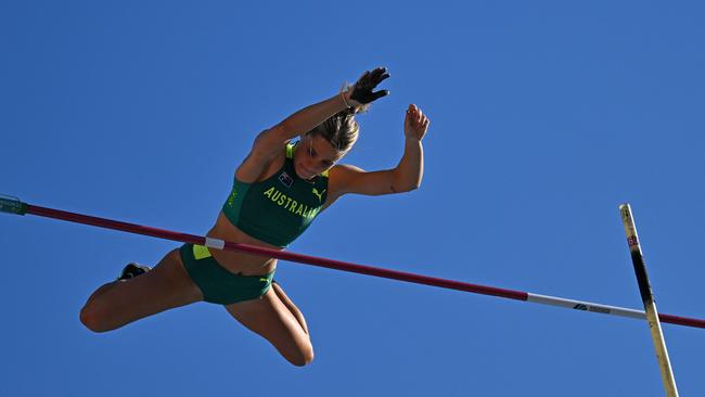 Nina Kennedy launches into Commonwealth Games contention after a stunning performance in Oregon. Picture: Handrej Isakovic/AFP