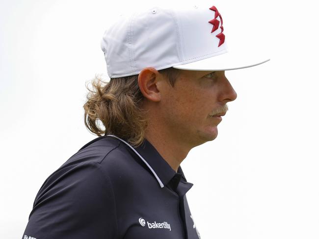 PINEHURST, NORTH CAROLINA - JUNE 12: Cameron Smith of Australia walks off the seventh hole during a practice round prior to the U.S. Open at Pinehurst Resort on June 12, 2024 in Pinehurst, North Carolina. (Photo by Alex Slitz/Getty Images)