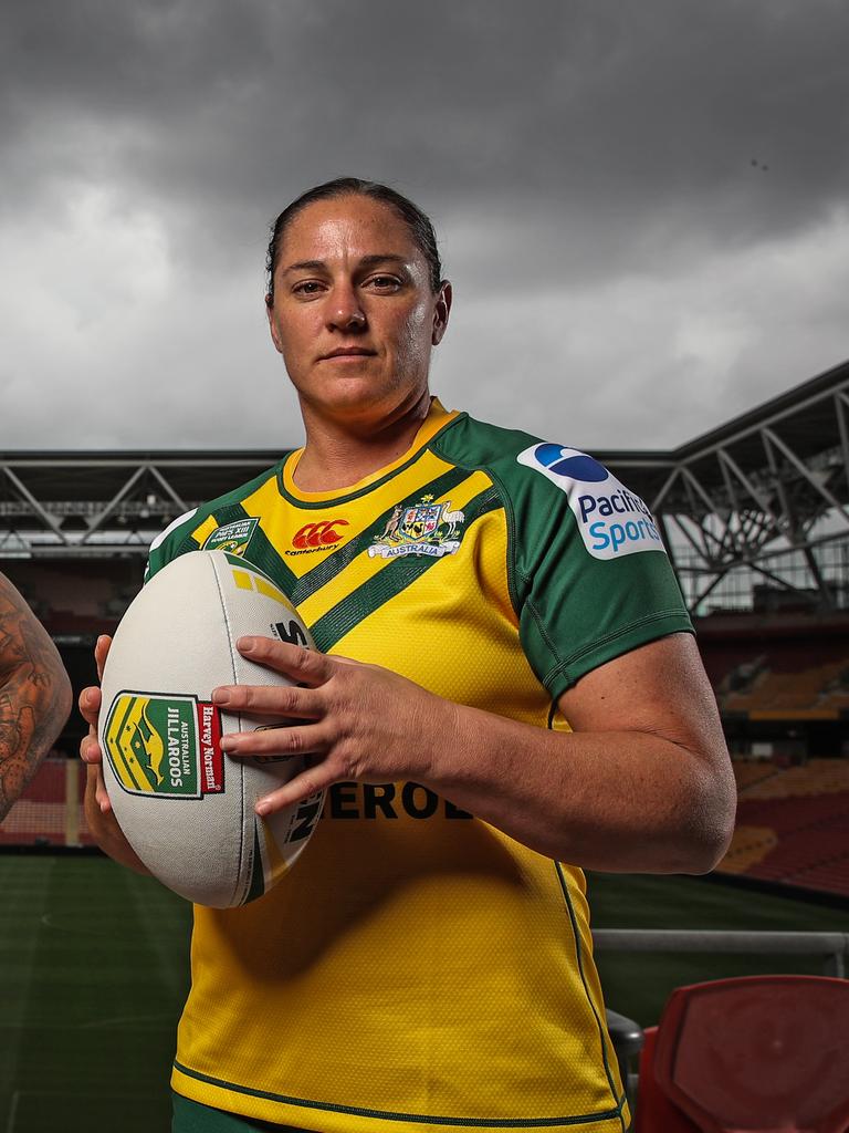 Sydney, Australia. 16th Sep, 2023. Tallisha Harden of the Cowboys is  tackled by Joeli Morris of the Roosters during the NRLW Round 9 match  between the Sydney Roosters and the North Queensland