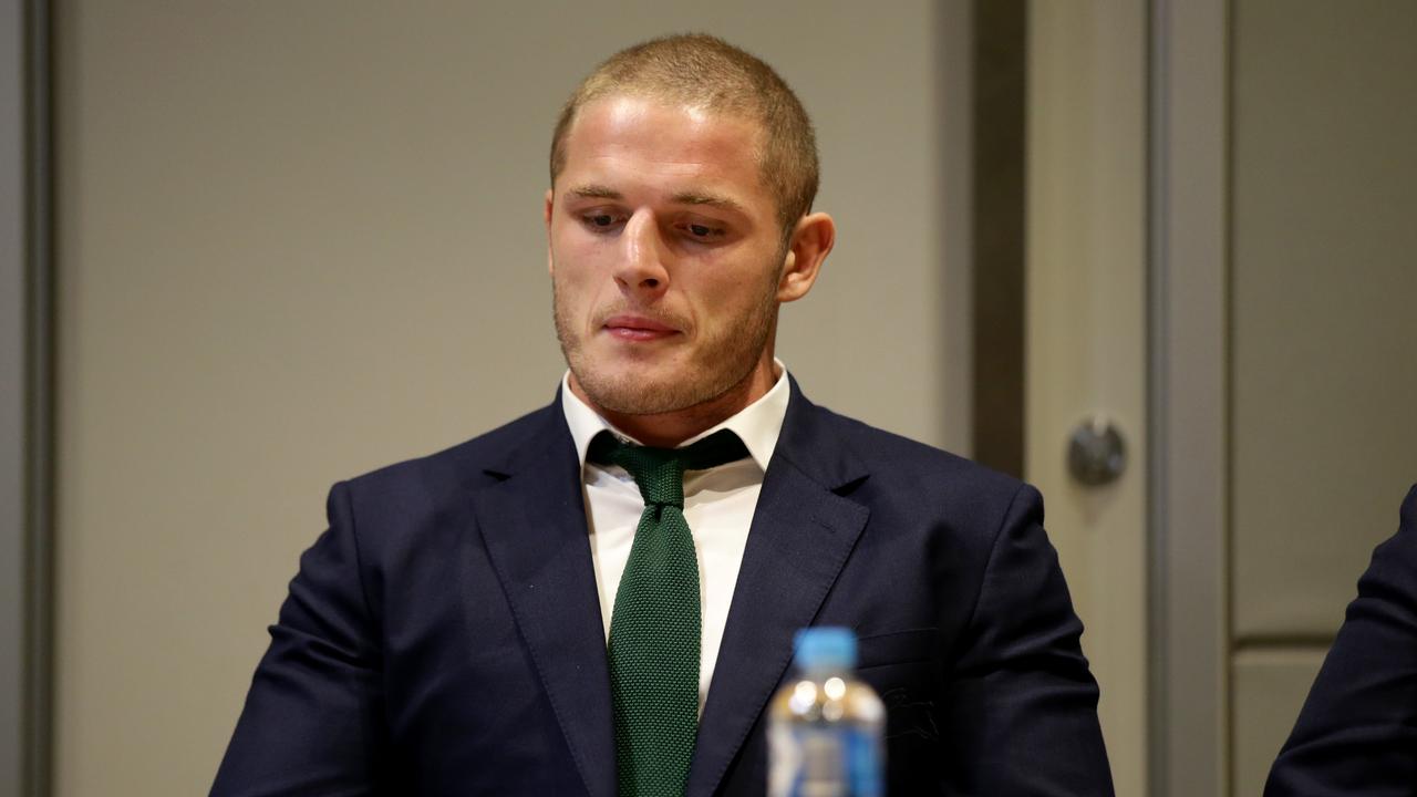 South Sydney prop George Burgess at the NRL judiciary hearing