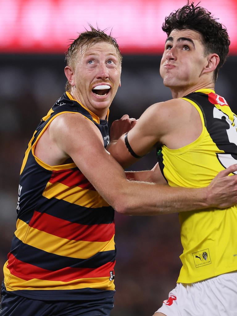 Kieran Strachan played two matches before being dropped. Picture: James Elsby/AFL Photos via Getty Images