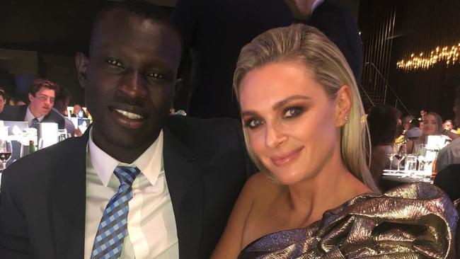 Majak Daw and Emily McKay have split. Picture: Instagram