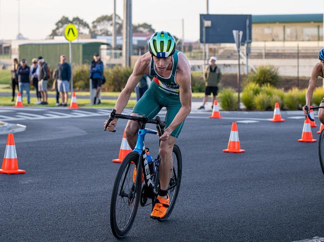 Ulverstone triathlete Jack Latham has been selected to race in next month's Youth Commonwealth Games. Picture: Bec Ohlwein and David Casalegno