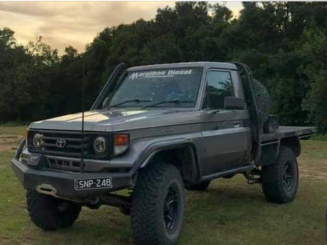 Angela Gordon’s son Sean’s stolen ute. Picture: Supplied