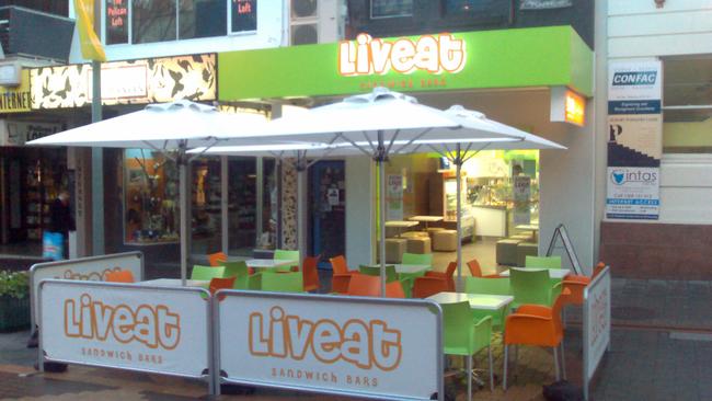 The first Liv Eat store, opened in Hobart's Elizabeth St Mall in 2006. Picture: Supplied