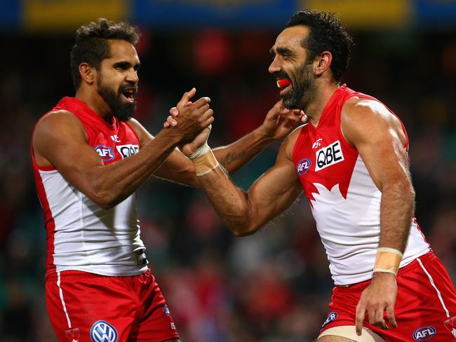 Lewis Jetta and Adam Goodes are proud of their indigenous Australian culture.