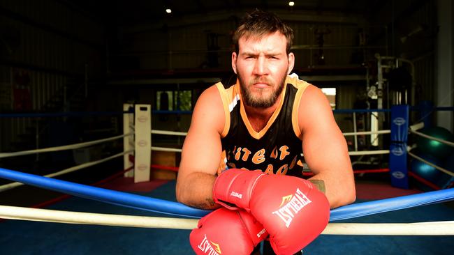 Townsville boxer Mark ‘Bam Bam’ Flanagan. Picture: Alix Sweeney