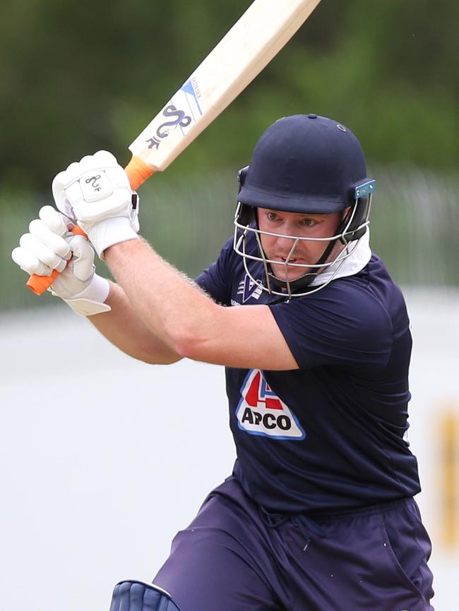 Geelong opening batsman Hayden Butterworth. Picture: Mike Dugdale