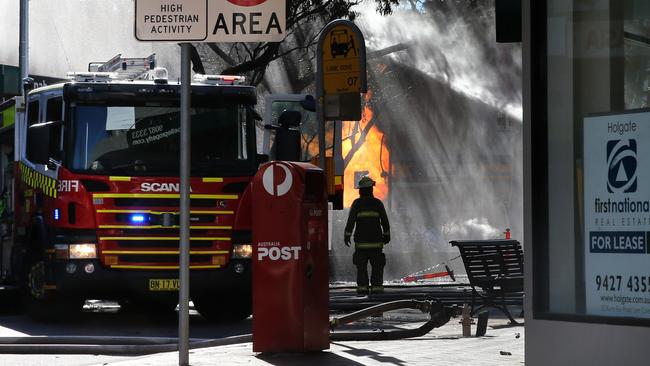 Man critically injured after burst gas main causes fire at Lane Cove ...