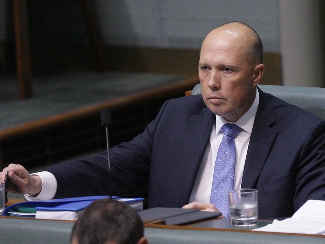 Those close to Dutton say Turnbull’s leadership is “terminal” and was “mortally wounded” by winning Tuesday’s spill by 48-35. Picture: AP/Rod McGuirk
