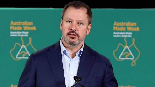 Industry and Science Minister Ed Husic will unveil the voluntary standards for AI on Thursday. Picture: Brendon Thorne/Getty Images