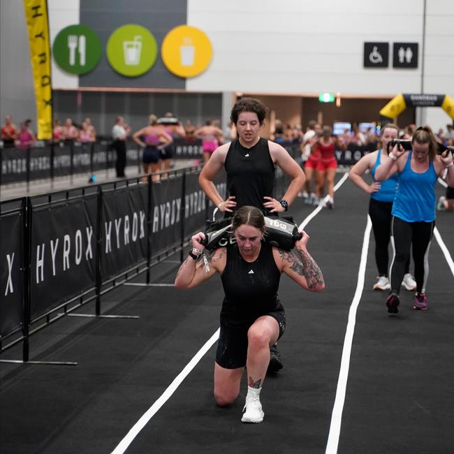 10000 athletes put their fitness to the test in a massive Hyrox competition this weekend (14-15 Dec) at Melbourne Exhibition and Convention Centre. Picture Valeriu Campan