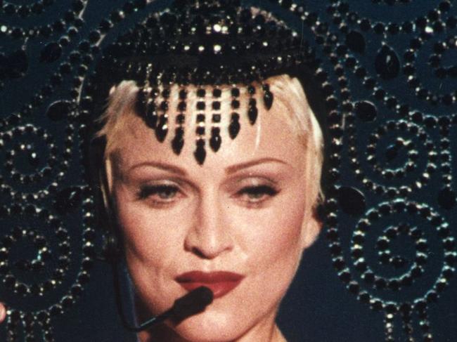 12/1993. Madonna in concert in Sydney. *Warning*Not for syndication or photosales. Neg No. 931121/80.