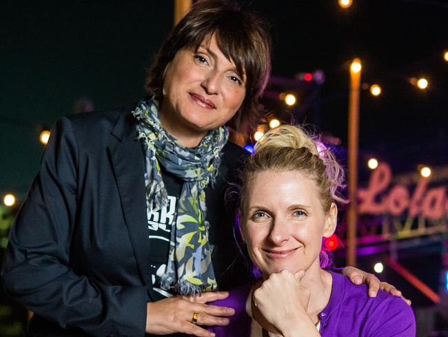 Elizabeth Gilbert and Rayya Elias in 2014 when they were just friends. Picture: Tom Huntley