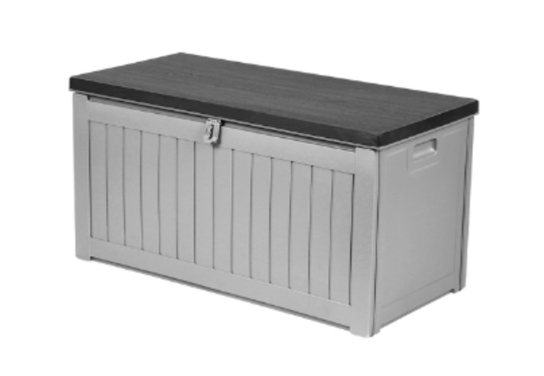 Outdoor storage container with bench Picture: Supplied