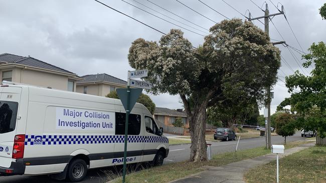 Tiverton Drive is closed to traffic after a man was shot by a police officer.