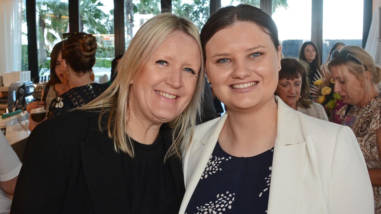 Kate Barr and Madison Harding at Destination Gold Coast Stars of Tourism breakfast at Isoletto, The Star Gold Coast. Pic: Regina King